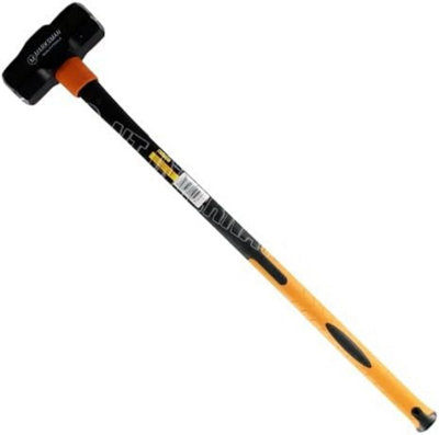 Sledge Hammer Long Handle 14Lb Comfort Grip Fibreglass Rubber Shaft Diy Hardware