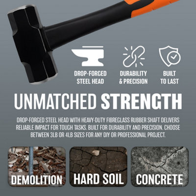 6LB SLEDGE HAMMER FIBERGLASS - Dunbar Lumber Supply