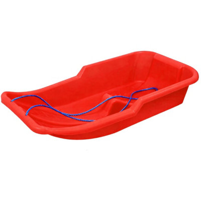 Sledge Large Snow Sledge Sled Toboggan - Red