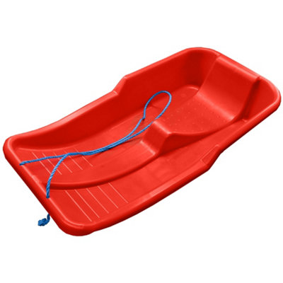 Sledge Large Snow Sledge Sled Toboggan - Red