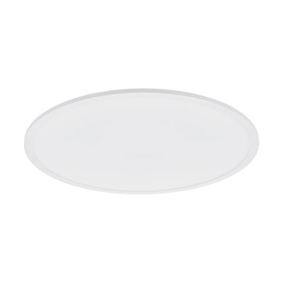 Sleek 600mm White LED Ceiling Light - 36W Low Profile Modern Design