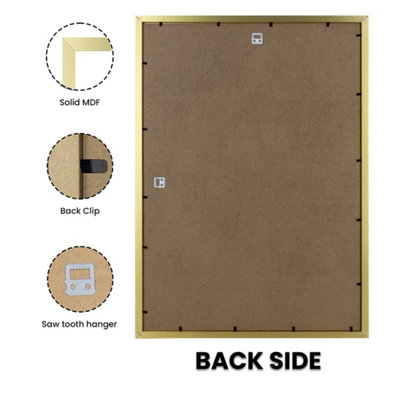 Sleek A2 Gold Thin Modern Picture Frame - Slim and Design for Posters ...