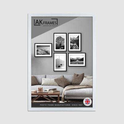 Sleek A2 Silver Thin Modern Picture Frame - Slim and Design for Posters ...
