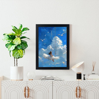 Elegant A3 Black Picture Frame – 29.7x42cm Display, Versatile