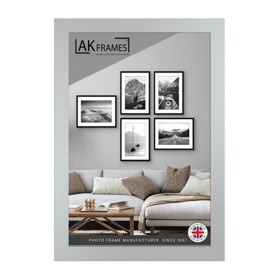 Sleek A6 Silver Thin Modern Picture Frame - Slim and Design for Posters ...