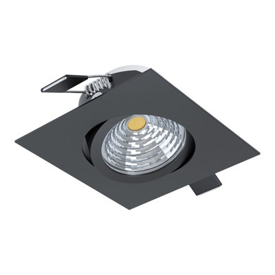 Sleek Black Aluminium 6W LED Downlight for Walls and Ceilings