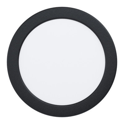 Sleek Black Wall and Ceiling Flush Downlight 10.5W LED Recessed Spotlight