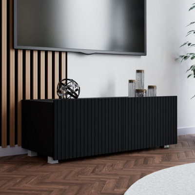 Sleek Entertainment with the Kolder TV Cabinet 1000mm x 340mm x 410mm in Sophisticated Black