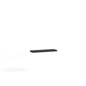 Sleek Ines 06 Wall Shelf - Minimalist Black Matt for Versatile Use - W680mm x H32mm x D200mm