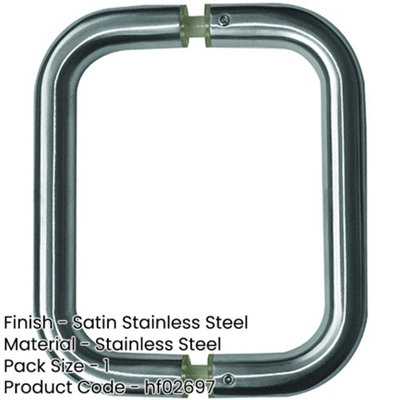 Sleek Stainless Steel D Shape Pull Handle for Modern Interiors - 19mm ...