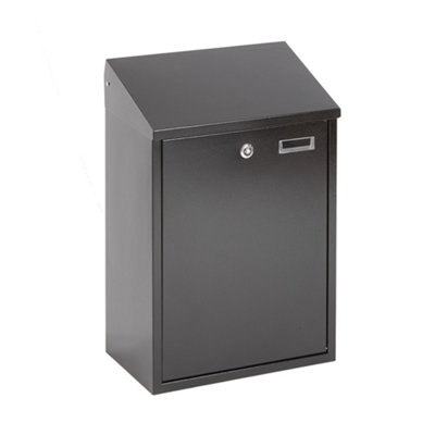 Sleek Steel Locking Wall Mounted Mailbox with 2 Keys Price Comparisons | Compare The Build