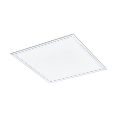 Sleek White 450mm LED Panel Light for Walls and Ceilings - 21W Slim Square Design