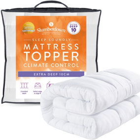 Sleep Soundly Climate Control Extra Deep 10cm Mattress Topper