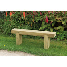 Sleeper Bench Wooden Garden - 1.2m
