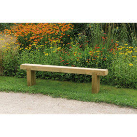 Sleeper Bench Wooden Garden  - 1.8m