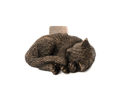 Sleeping Cat Curled Up Plant Pot Feet - Set of 3 - L10.5 x W8 x H5 cm