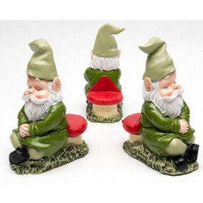 Sleeping Gnome Plant Pot Feet - Set of 3