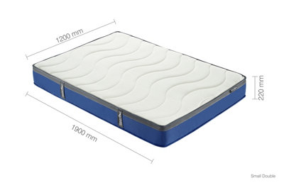 SleepSoul Nebula Small Double Mattress White