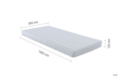 SleepSoul Nimbus Foam Mattress White