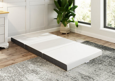 SleepyCastle Foldable Single Mattress 10cm Deep White