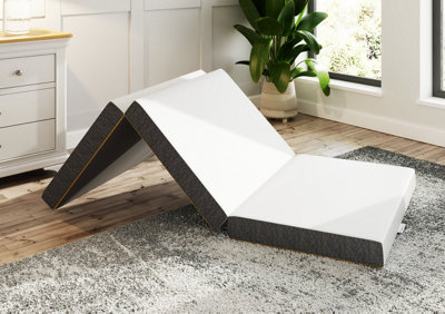 SleepyCastle Foldable Single Mattress 10cm Deep White