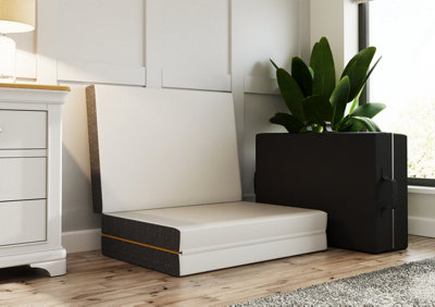 SleepyCastle Foldable Single Mattress 10cm Deep White