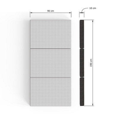 SleepyCastle Foldable Single Mattress 10cm Deep White