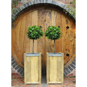Slender Wooden Garden Planter - Small