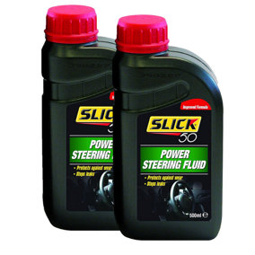 Slick 50 PSF Synthetic Power Steering Fluid Hydraulic Fluid 2x500mL