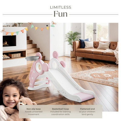 Slide Joy - with basketball hoop, foldable, indoor and outdoor use ...