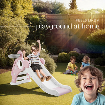 Slide Joy - with basketball hoop, foldable, indoor and outdoor use ...