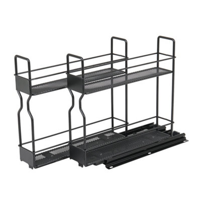 Slide-Out Metal Spice Rack for Cabinet