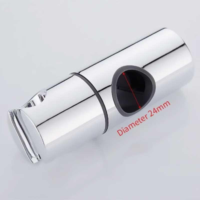 Slider Shower Head Holder 24mm Adjustable Riser Rail Bracket Chrome - 3