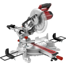 Sliding Compound Mitre Saw with 255mm 40 Tooth TCT Blade - 2000W Motor