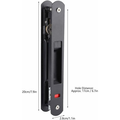 Sliding Door Lock - Modern Single Sided Hook Lock for Sliding Glass ...