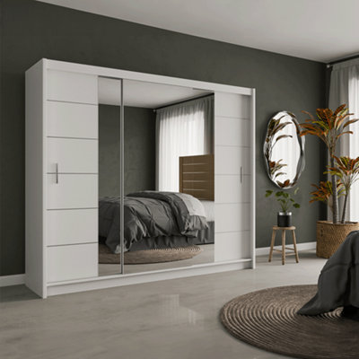 Sliding Door Wardrobe Lizbona 2 250 cm White