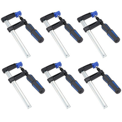 Sliding F Clamp Bar Profile Clamp Holder Fastener Fastening 150mm x 50mm 6pc