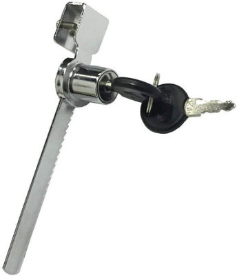 Sliding Glass Door Ratchet Lock with Chrome Finish Set of 2