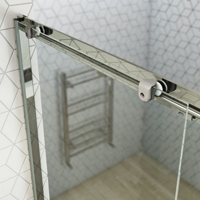 Sliding Shower Door 4mm Glass 1000x1850 mm - 4