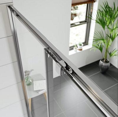 Sliding Shower Door 4mm Glass with 1000x1000mm tray - 8