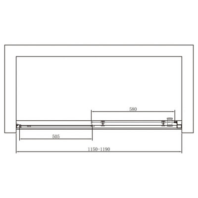 1200x800mm Sliding Shower Door Enclosure With Tray & Side Panel - Modern Bathroom Cubicle, 5mm Tempered Glass, Chrome Frame