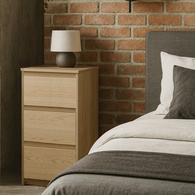 Slim Bedroom Drawers Storage Chest of Drawers Handleless Narrow ...