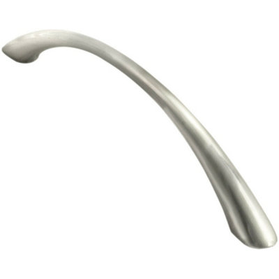 Slim Bow Cabinet Pull Handle 128mm Fixing Centres Satin Nickel 157 x 29mm Price Comparisons | Compare The Build