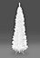 Slim Christmas Tree Pencil White 6ft with Storage Box