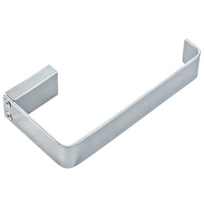 Slim Chrome Stainless Steel Flush Fitting Toilet Roll Holder