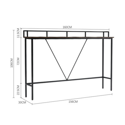 Slim Console Table Display Table for Small Spaces 160 x 30 x 106cm