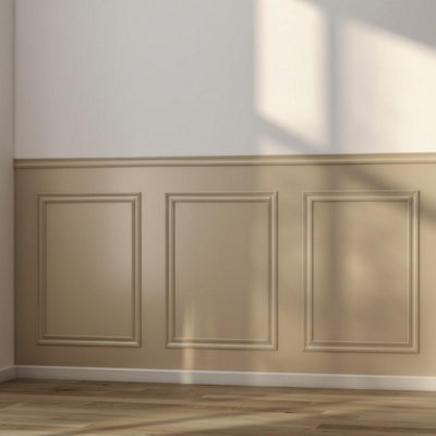 Slim Dado Wall Kit, Pine Decorative Dado & Pre-Mitred, Minimalist ...