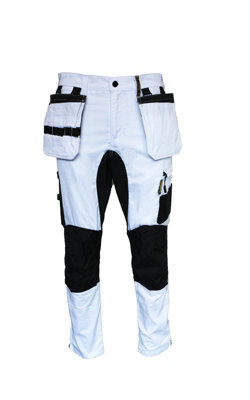 Slim Fit Stretch Painters Trouser With Removable Holster Pockets And Knee Pad Pockets