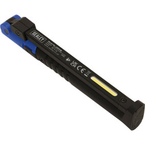 Slim Folding Pocket Light - 2 COB & 1 SMD LED - Rechargeable - Magnetic - Blue