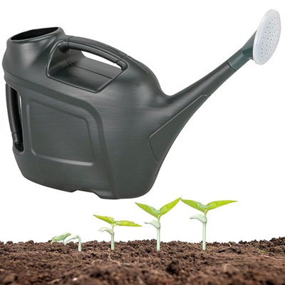 Slim Line 6L Green Watering Cans For Easy Pouring & Better Control With Rose Head Water Sprinkler